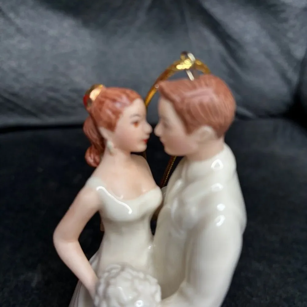 Lenox 2015 Annual Always & Forever Bride & Groom Porcelain Ornament Cake Topper